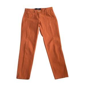 Pamela Henson Women's Orange Stretch Trouser/Pants, Arancio Cognac, Size 6